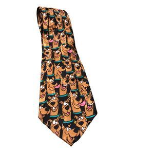 Scooby-Doo Classic Silk Necktie, Collectible Cartoon Character Tie, 100% Silk
